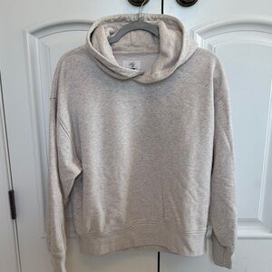 Womans American Eagle Cream Hooded Sweatshirt Size- XS